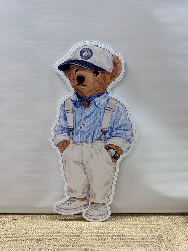 Beer jongen cut-out decoratie voor feest