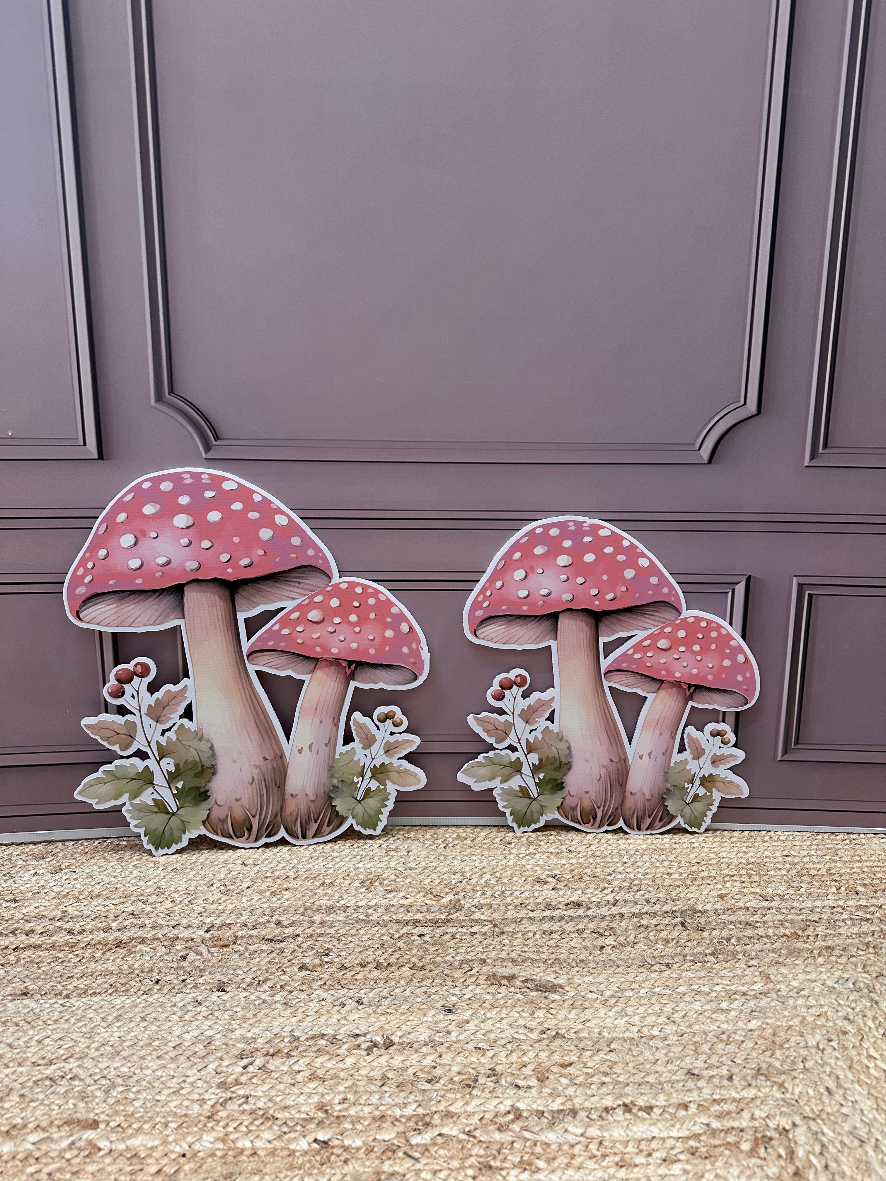 Paddestoel cut-out decoratie voor feest