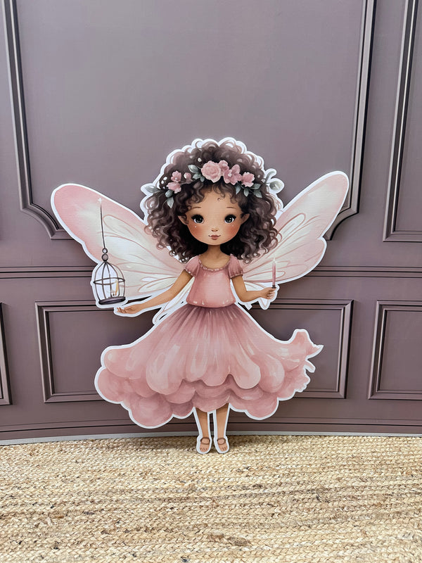 Fee Fairy met lantaarn cut-out decoratie voor feest