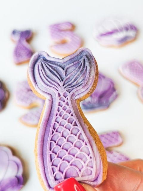Koek stempel | Fondant embosser |  Zeemeermin mermaid staart