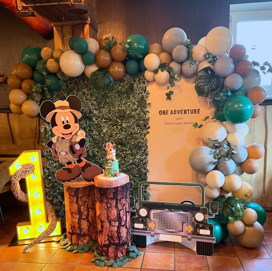 Mickey Safari cut-out decoratie voor feest
