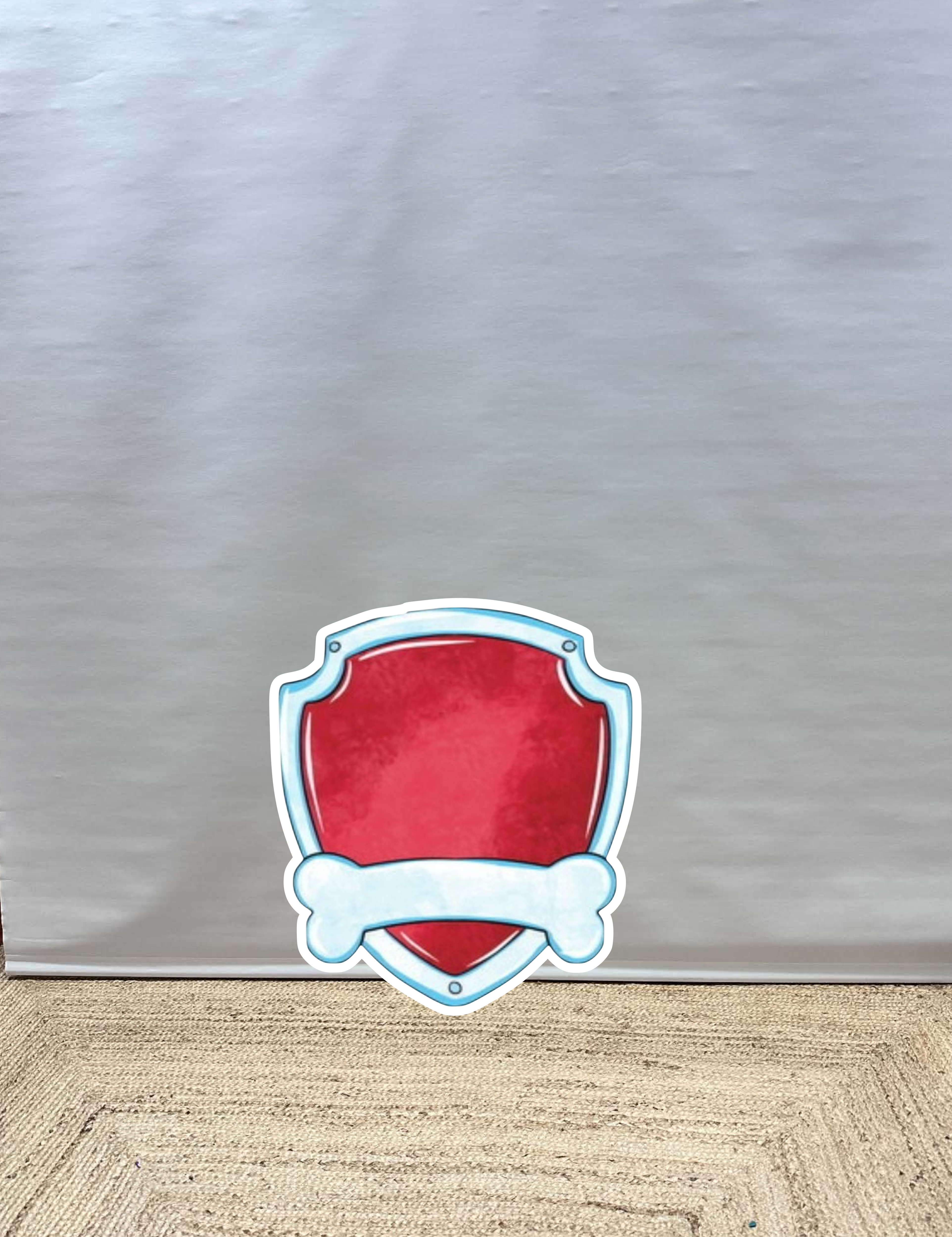 Paw patrol naambord cut-out decoratie voor feest
