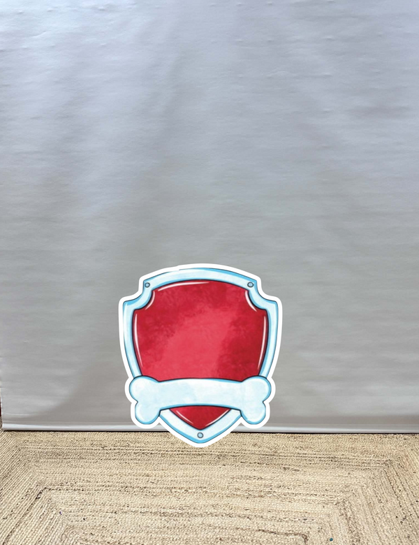Paw patrol naambord cut-out decoratie voor feest