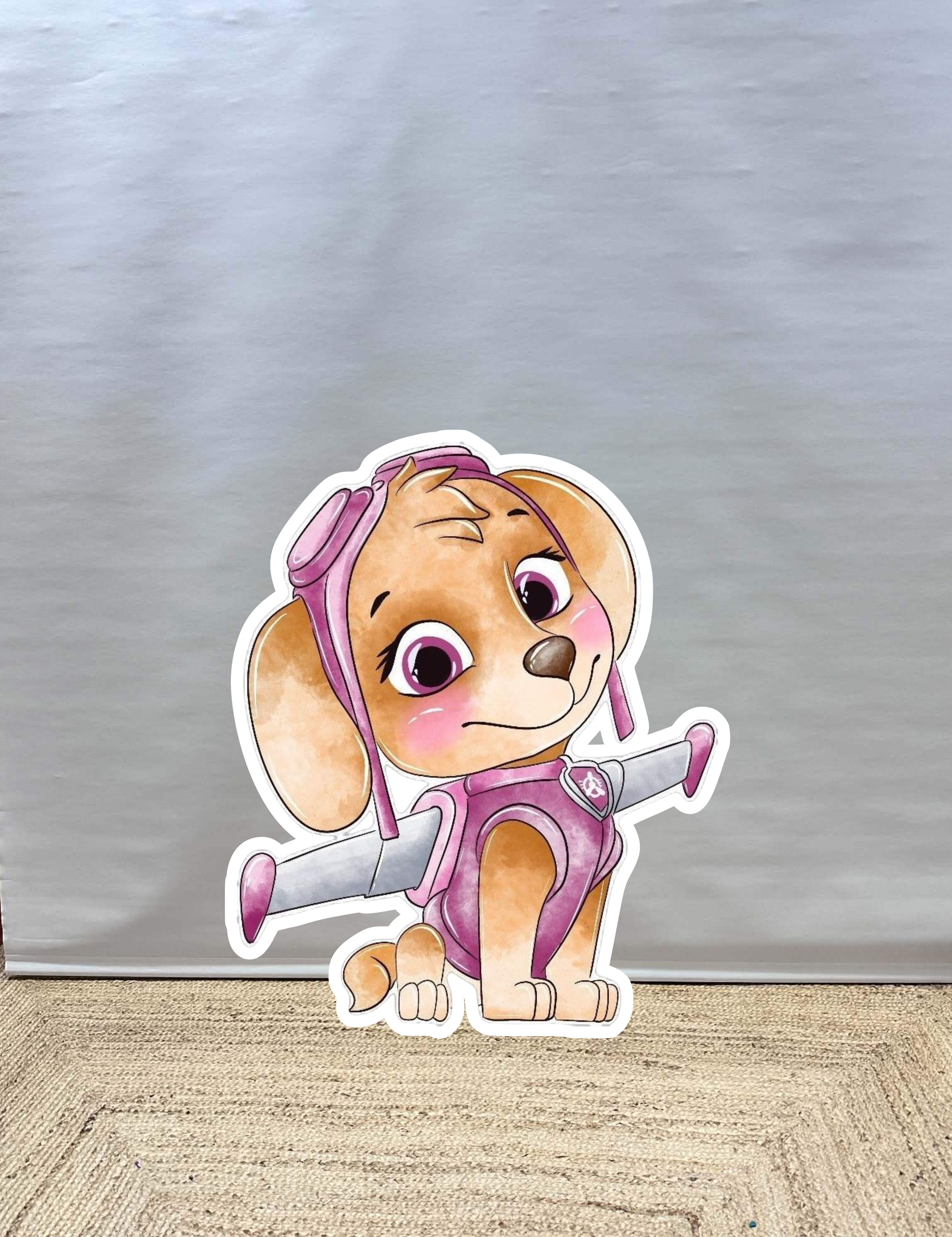 Paw patrol Skye cut-out decoratie voor feest