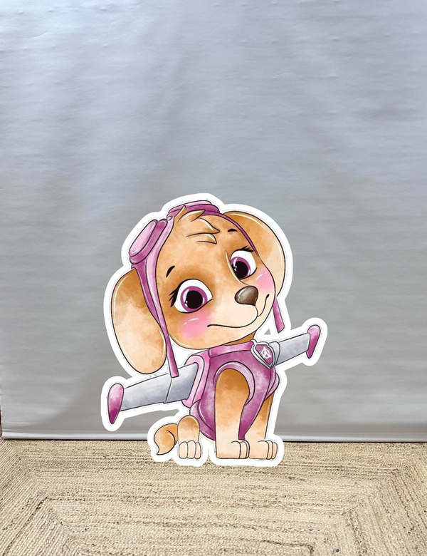 Paw patrol Skye cut-out decoratie voor feest