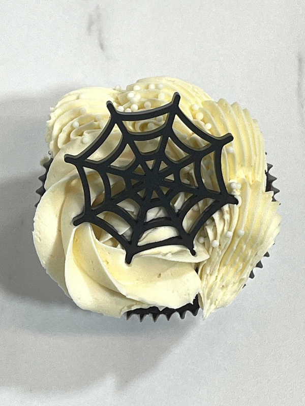 Cupcaketopper Spinnenweb