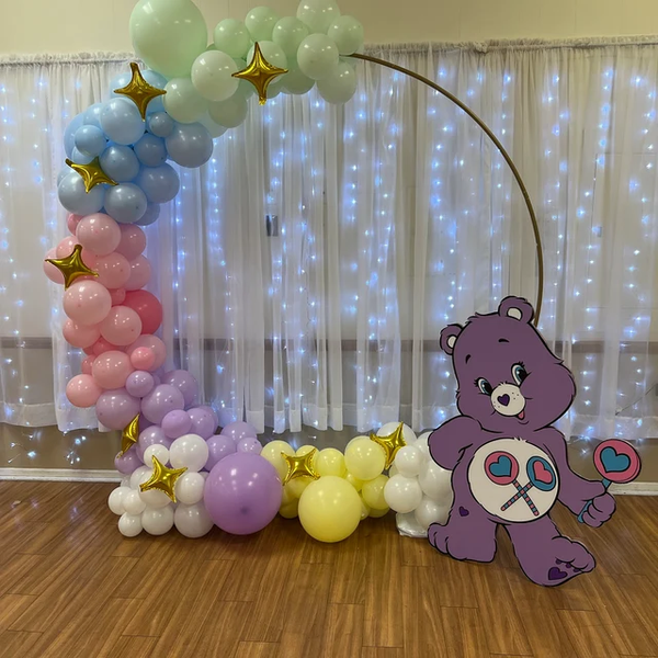 Troetelbeer paars cut-out decoratie voor feest