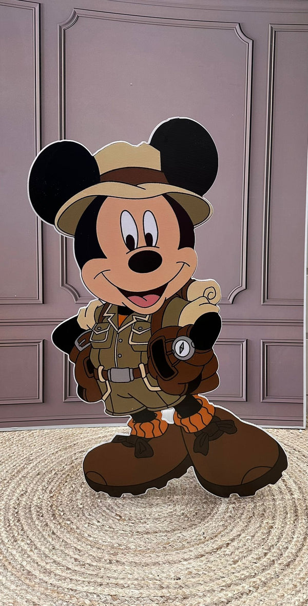 Mickey Safari cut-out decoratie voor feest