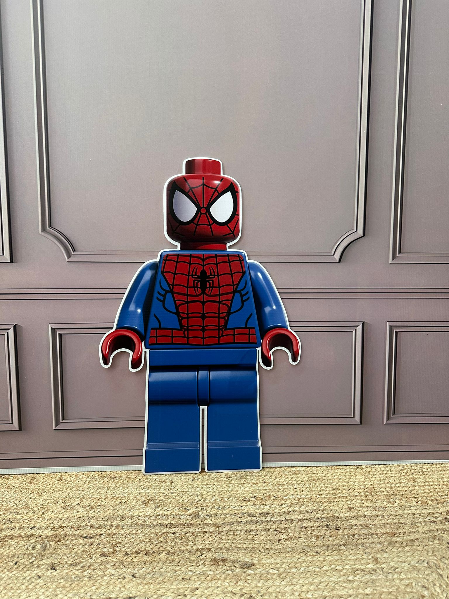 Spiderman lego cut-out decoratie voor feest