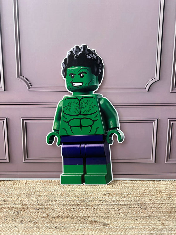 Hulk lego cut-out decoratie voor feest