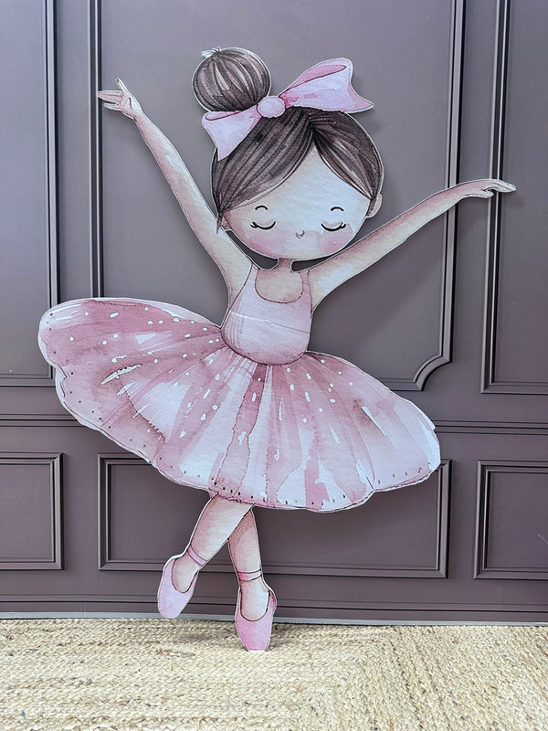 Ballerina cut-out decoratie voor feest
