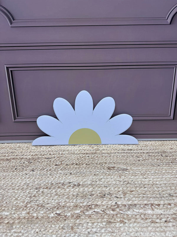 Halve Daisy cut-out decoratie voor feest