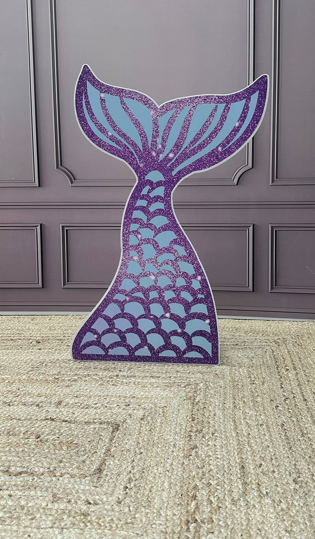 Zeemeermin Mermaid staart cut-out decoratie voor feest