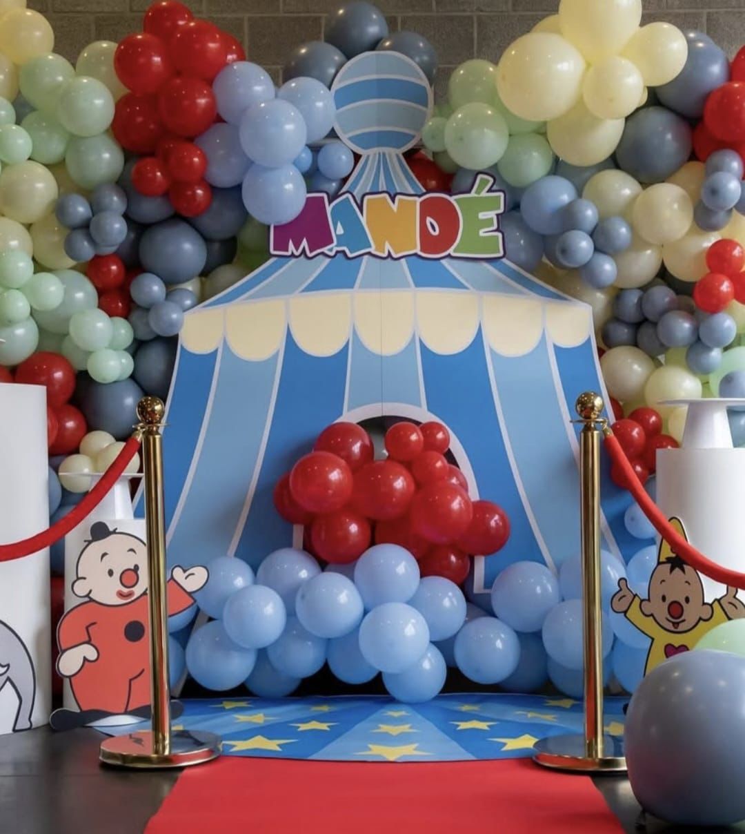 Bumba eigen naam cut-out decoratie voor feest