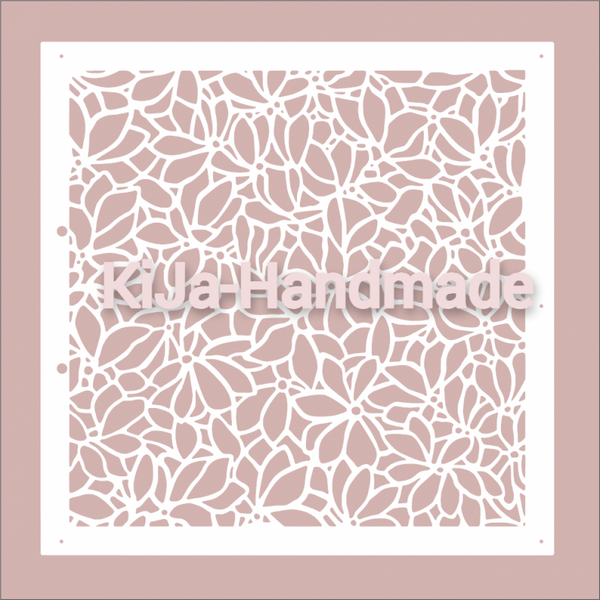 Stencil All over flowers