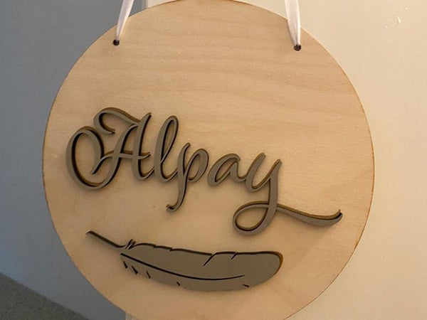 Naam hanger met 3d naam