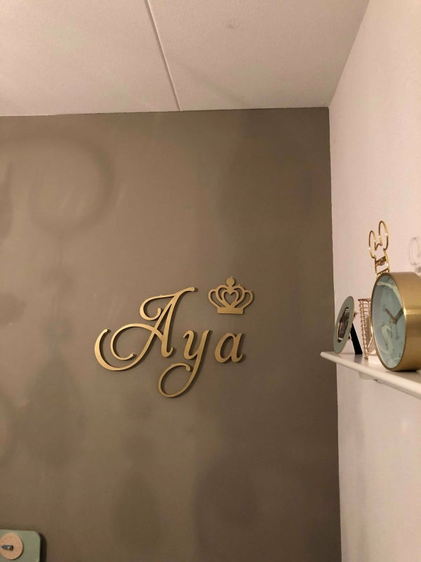 Houten decoratie kroon 2