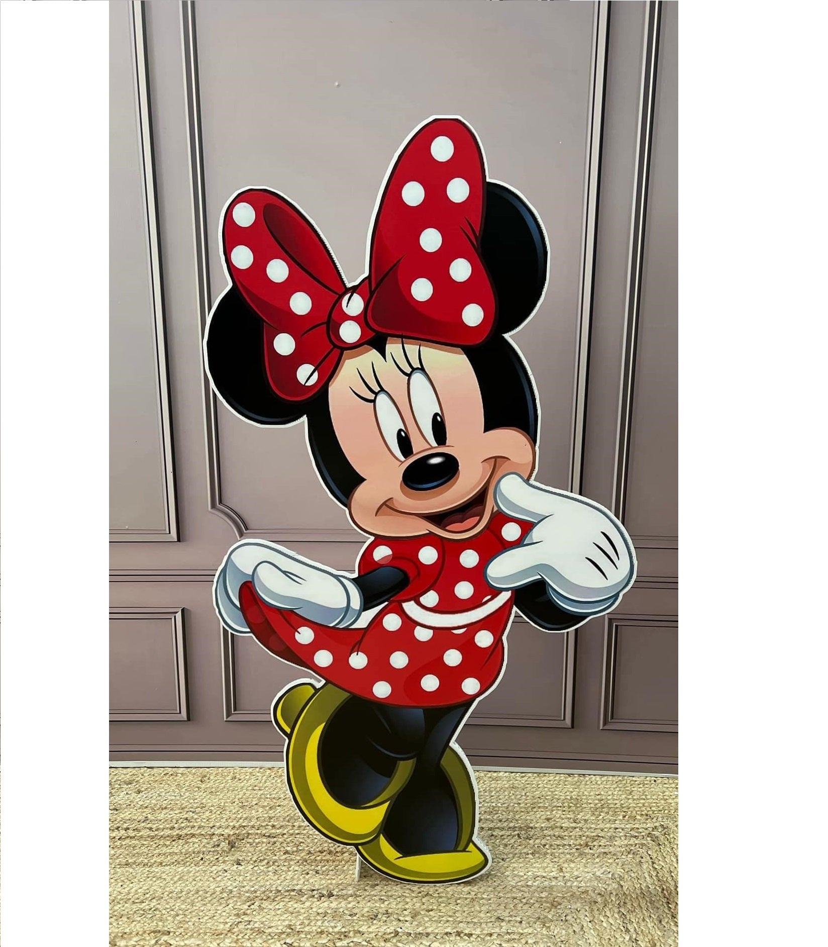 Minnie Mouse Rood cut-out decoratie voor feest