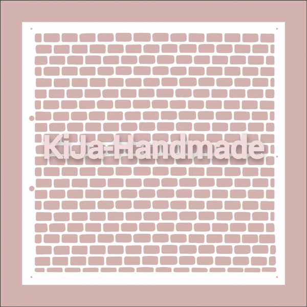 Stencil Bakstenen