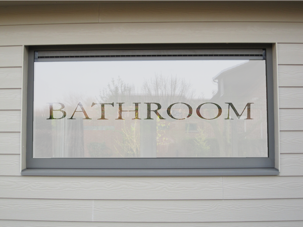 Raamfolie Bathroom