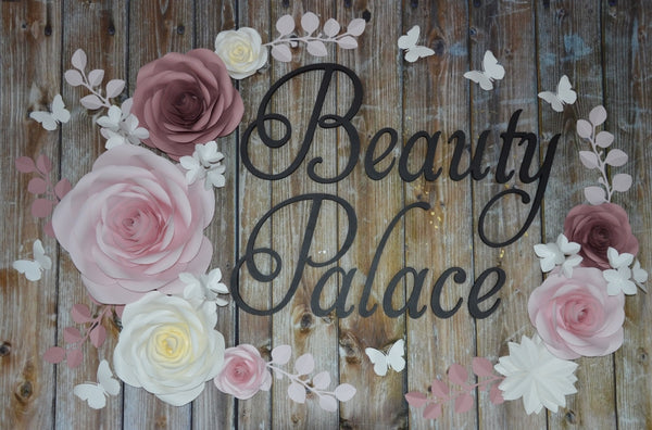 Paper flower set beauty