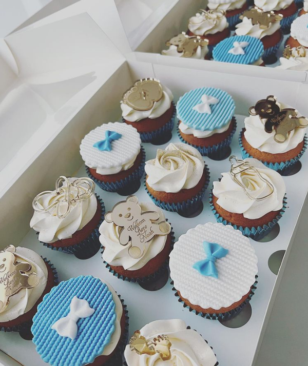 Cupcake munt beertje met eigen tekst