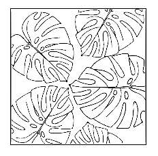 Koek fondant stempel Bladeren 1 patroon