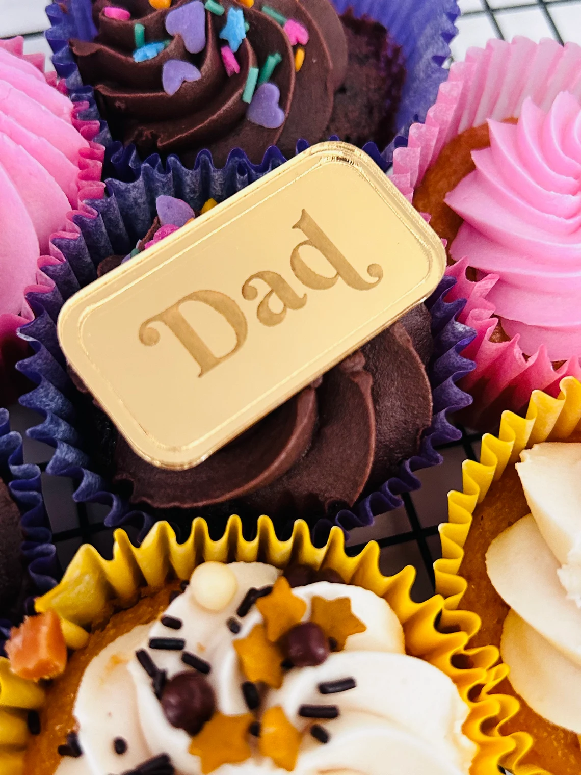 Cupcake munt langwerpig Dad