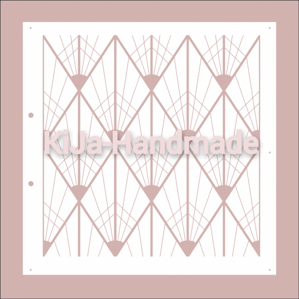 Stencil Diamond art deco