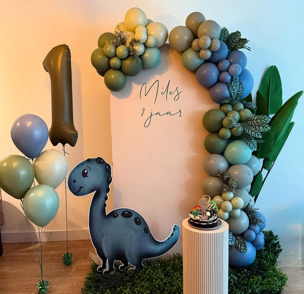 Dino Brontosaurus cut-out decoratie voor feest