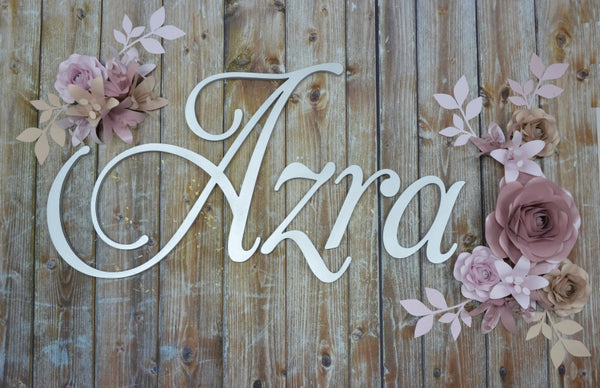 Paper flower set Azra 2 + Naam