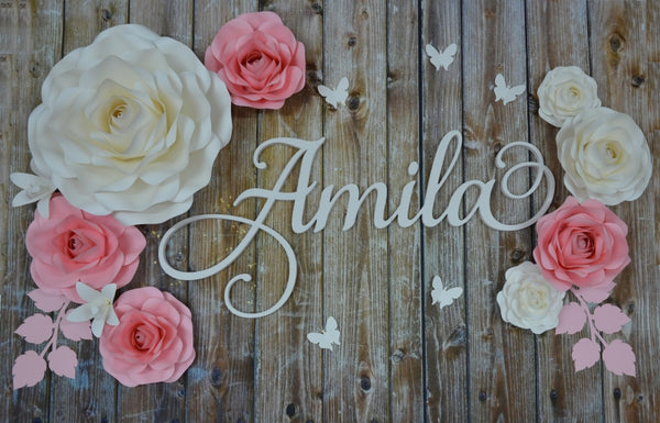 Paper flower set Amila + Naam