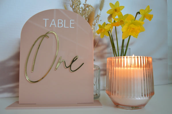 1. Tafel nummers 5 stuks +