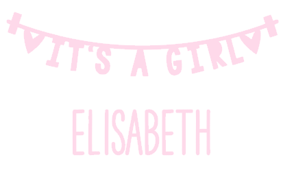 Geboorte sticker Elisabeth