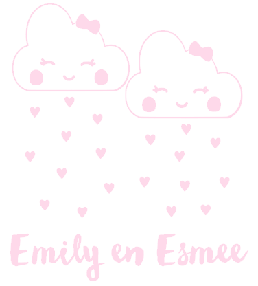 Geboorte sticker Emily en Esmee