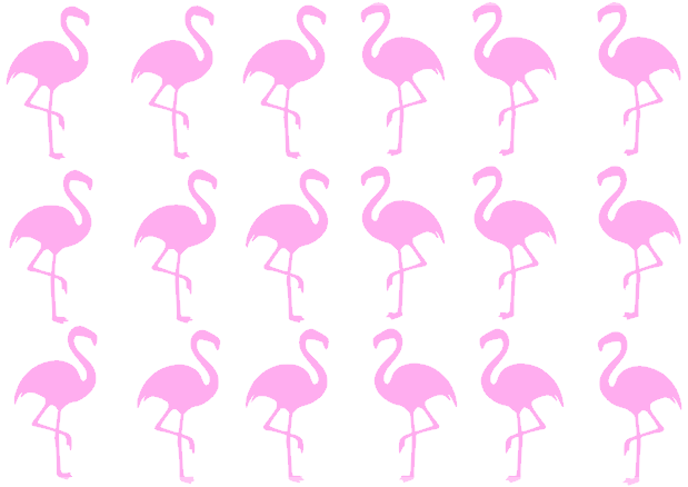 **Sticker Flamingo 6,5cm