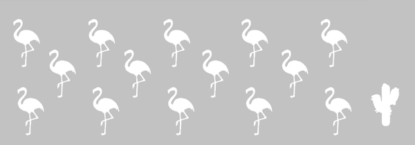 Raamfolie Flamingo's