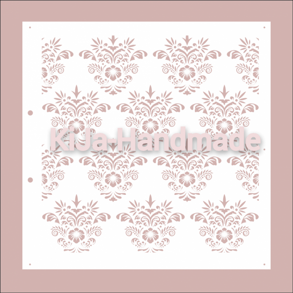 Stencil Floral bouquet