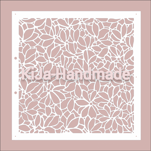 Stencil Flower paradise