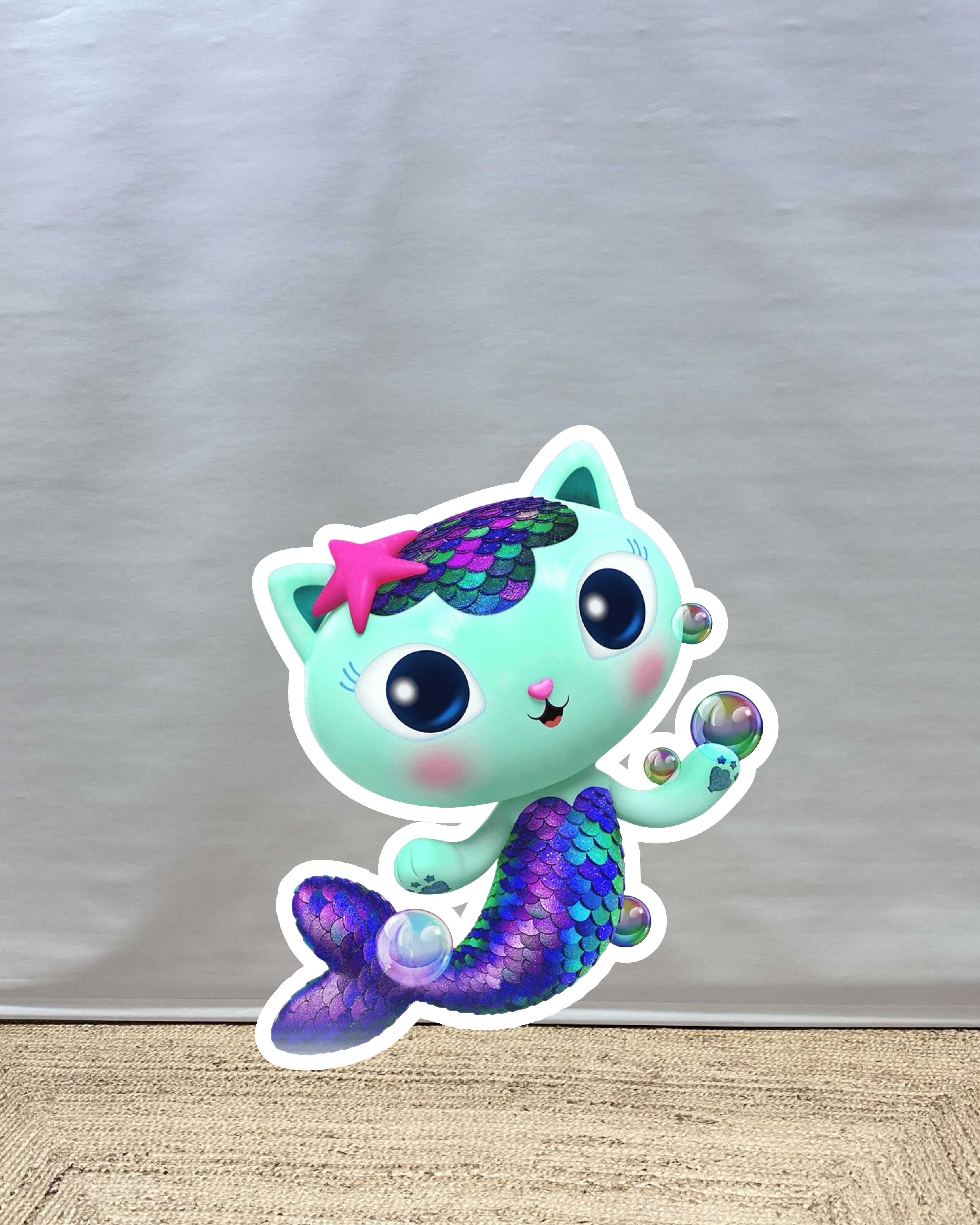 Gabby mermaid cut-out decoratie voor feest