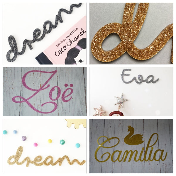 Acryl glitter decoratie takje
