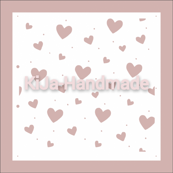 Stencil Hearts
