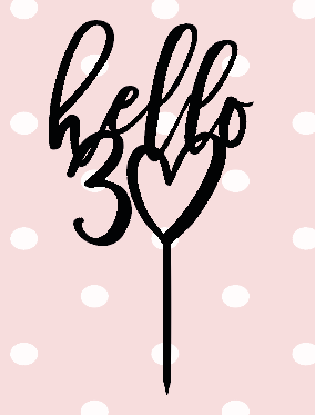 Taarttopper Hello 30