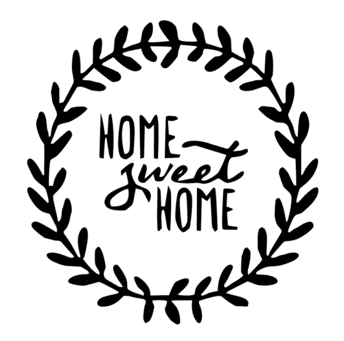 Voordeur Home Sweet Home krans