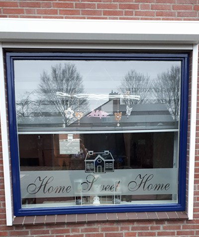Raamfolie Huisje 2