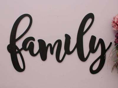 Houten letters Family