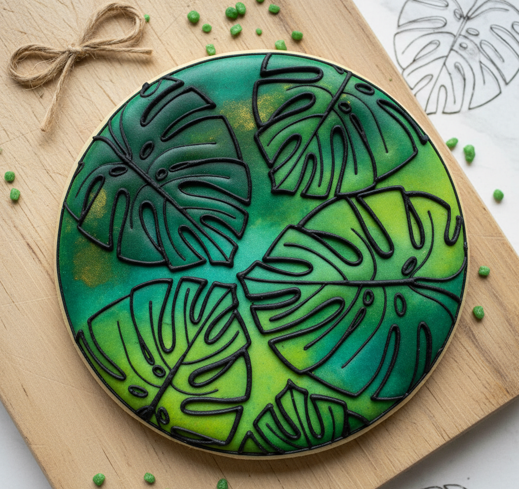 Koek stempel | Fondant embosser | Bladeren 1 patroon