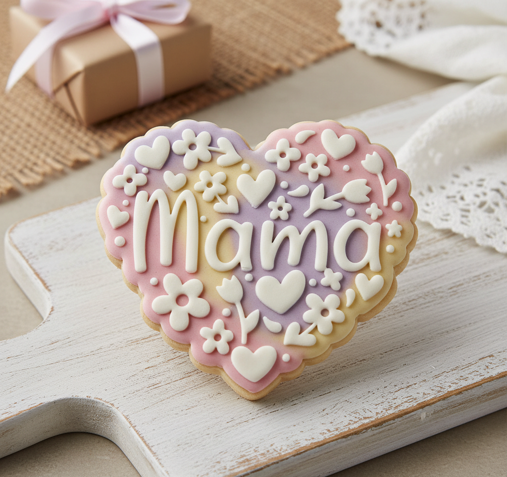 Koek stempel | Fondant embosser | Mama met print