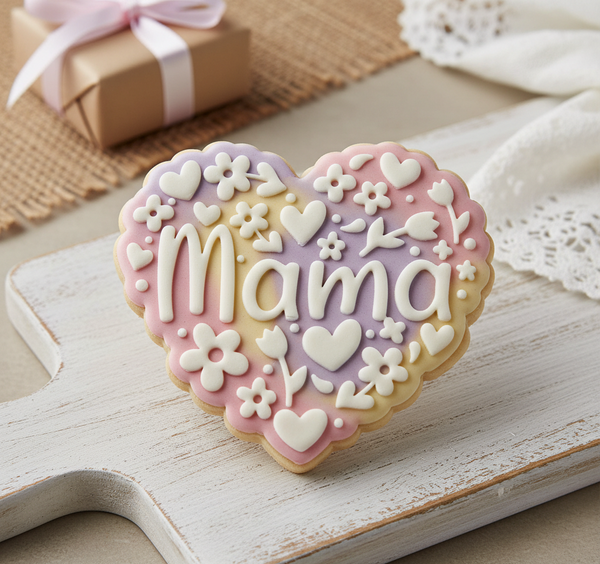 Koek stempel | Fondant embosser | Mama met print