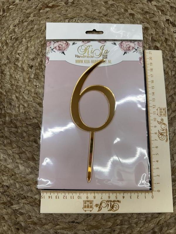 SALE Acryl  goud 6